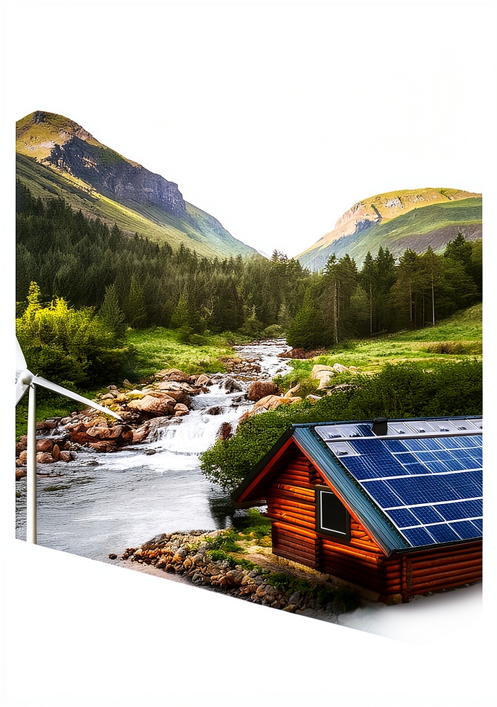 Installing Off Grid Power Solutions Solar Wind Hydro Kindle Guide 163 Page on a wooden desk