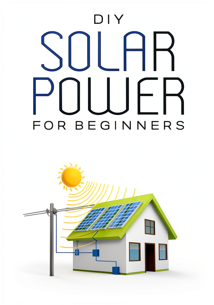 Installing Solar Power for Beginners Kindle eBook by GreenTech Publishing on a wooden desk