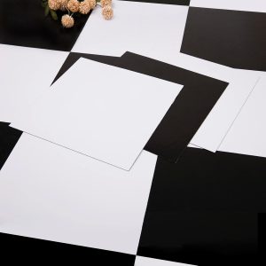 Peel and Stick Floor Tile by Alow 20pcs Black White Waterproof Vinyl-0