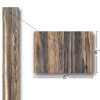 Peel and Stick Vinyl Flooring Plank Sample Light Grey 4x6 by ATOPOSE-1