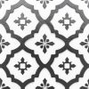 FloorPops FP2480 Comet Peel and Stick Vinyl Floor Tiles Black 10 Sq Ft-0
