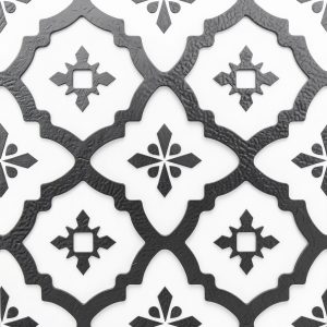 FloorPops FP2480 Comet Peel and Stick Vinyl Floor Tiles Black 10 Sq Ft-0