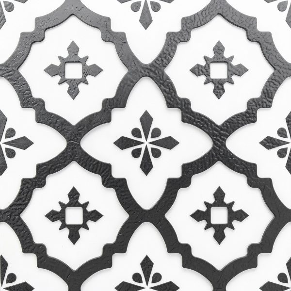 FloorPops FP2480 Comet Peel and Stick Vinyl Floor Tiles Black 10 Sq Ft-0