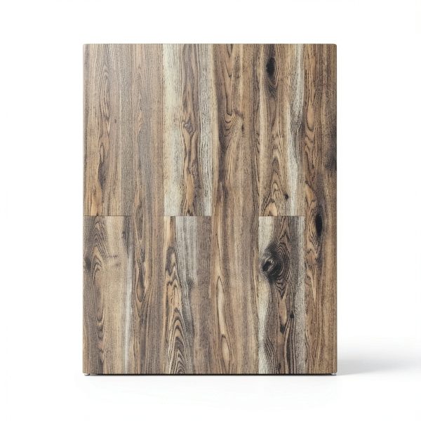 Peel and Stick Vinyl Flooring Plank Sample Light Grey 4x6 by ATOPOSE-2