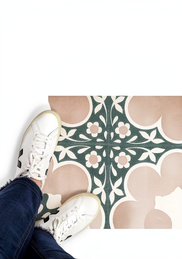 FloorPops 12x12 Pink Daphne Vinyl Peel and Stick Floor Tiles 10 Pack-4