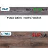 Lareko 54 Sq.Ft,Wood Peel and Stick Floor Tiles,36 Pack Grey Vinyl Flooring (No Adhesive Residue) 36"×6" Waterproof and Non-Slip Laminate Flooring for Renters Bathroom, Living Room ((Nature Grey)-5